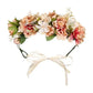 New Fashion Imitated Pearl Crowns Girls Bridal Wedding Headband Floral Flower Headband for Girls Adult Bohemian Hair accessories