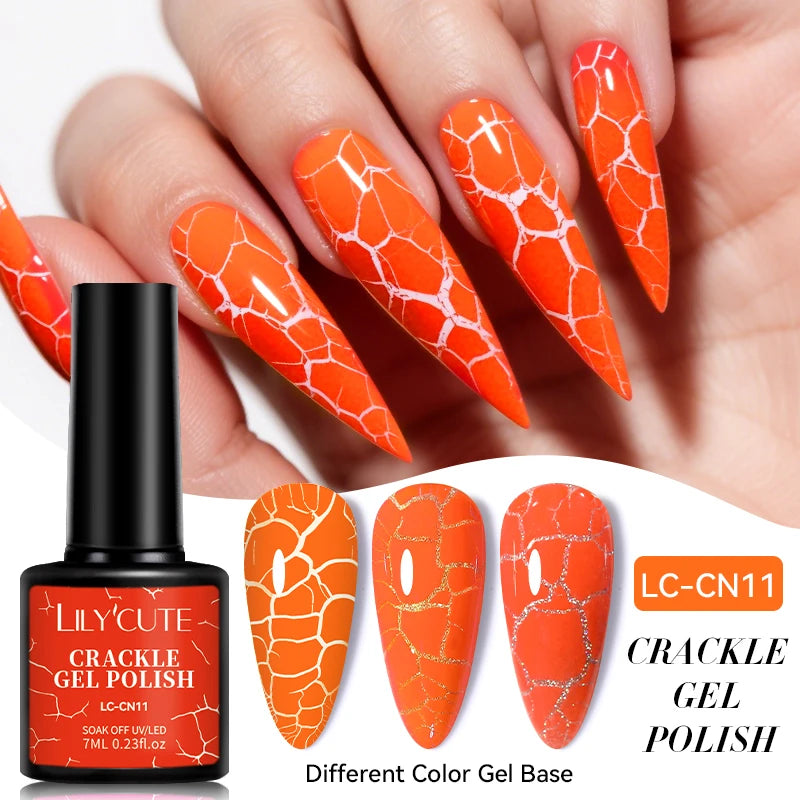LILYCUTE 7ml Peel-Off Base Gel Nail Polish – Clear UV Gel