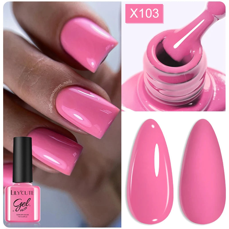 LILYCUTE 7ml Peel-Off Base Gel Nail Polish – Clear UV Gel