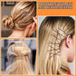 300 Pieces Bobby Clip Hair Clip Kit, 100 Hair Clips for Women, 100 Bobby Pins for Brown Hair and 100 Hair Bands