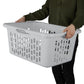 Sterilite 2 Bushel Plastic Laundry Basket, Adult, Light Gray