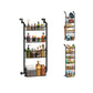 Over The Door Storage Organizer, Metal Hanging Shelf with Adjustable Basket for Bedroom & Kitchen, Space-Saving Door Organizer