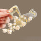 Sweet Butterfly Hair Clip Sparkling Rhinestone Jewelry Hair Accessories Artificial Pearls Women Exquisite Gift Tassel Hair Claws