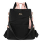 2025 Oxford Cloth Stitching Women'S Backpack Anti-Theft Back Zipper Girls Schoolbag Casual Travel Double Shoulder Backpack