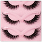 3Boxes(15Pairs) Cat Eye Lashes Fake Eyelashes Natural long Manga Lashes Winged End Eye Elongated Eyelashes Fake Lashes Makeup