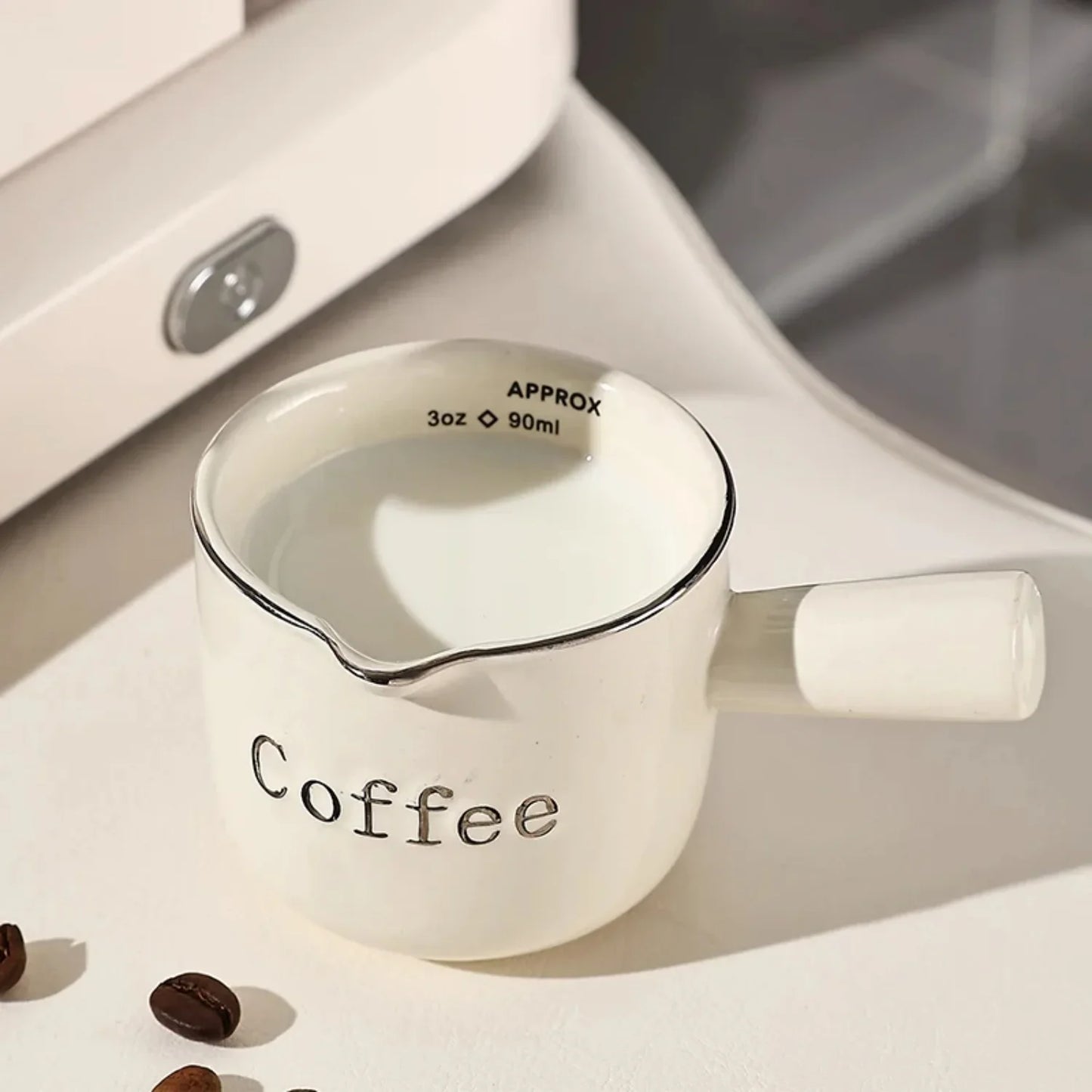 90ML Ceramics Coffee Cup With Handle Household Small Counting Cup Milk Coffe Tea Mug Espresso Cups Coffeeware Teaware