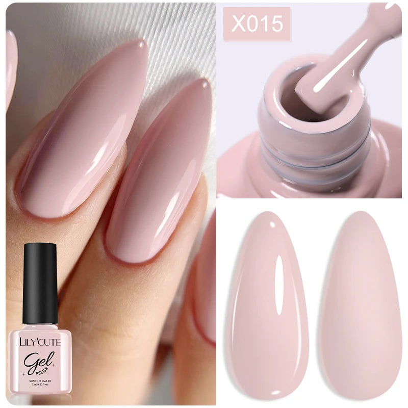 LILYCUTE 7ml Peel-Off Base Gel Nail Polish – Clear UV Gel