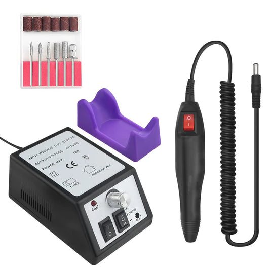 Electric Nail Drill Machine - Nail Sander Gel Cuticle Remove Professional Manicure Drill Machine Set