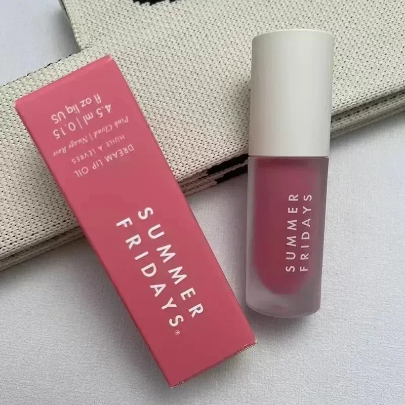 Summer Fridays Iced Coffee Lip Balm Mini Lip Gloss Set New Moisturizing Transparent Smooth Soft Tube Mirror Lipstick Lip Makeup