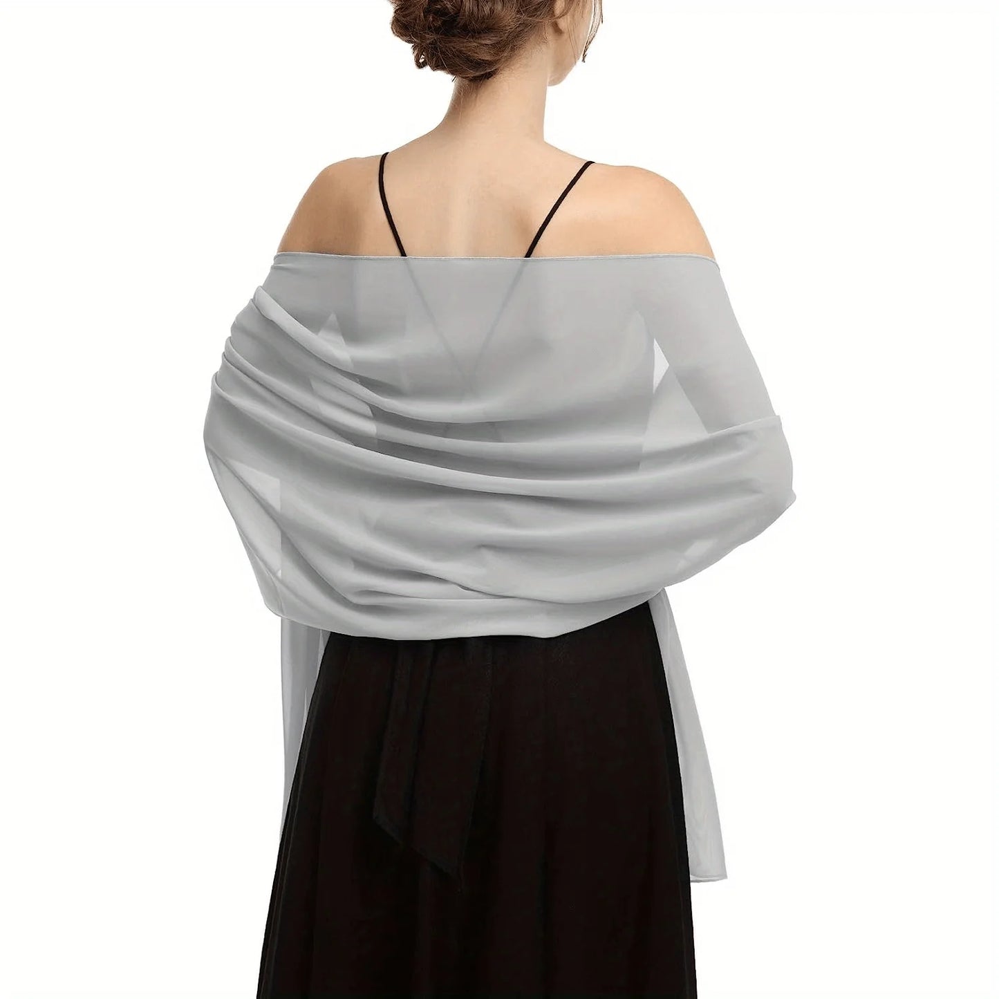 Elegant Bubble Chiffon Shawl Hijab Women Lightweight Shawl and Wrap Female Foulard Perfect for Casual Outings and Evening Events