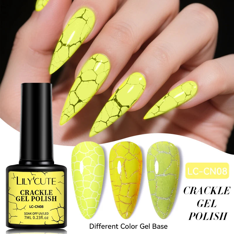 LILYCUTE 7ml Peel-Off Base Gel Nail Polish – Clear UV Gel