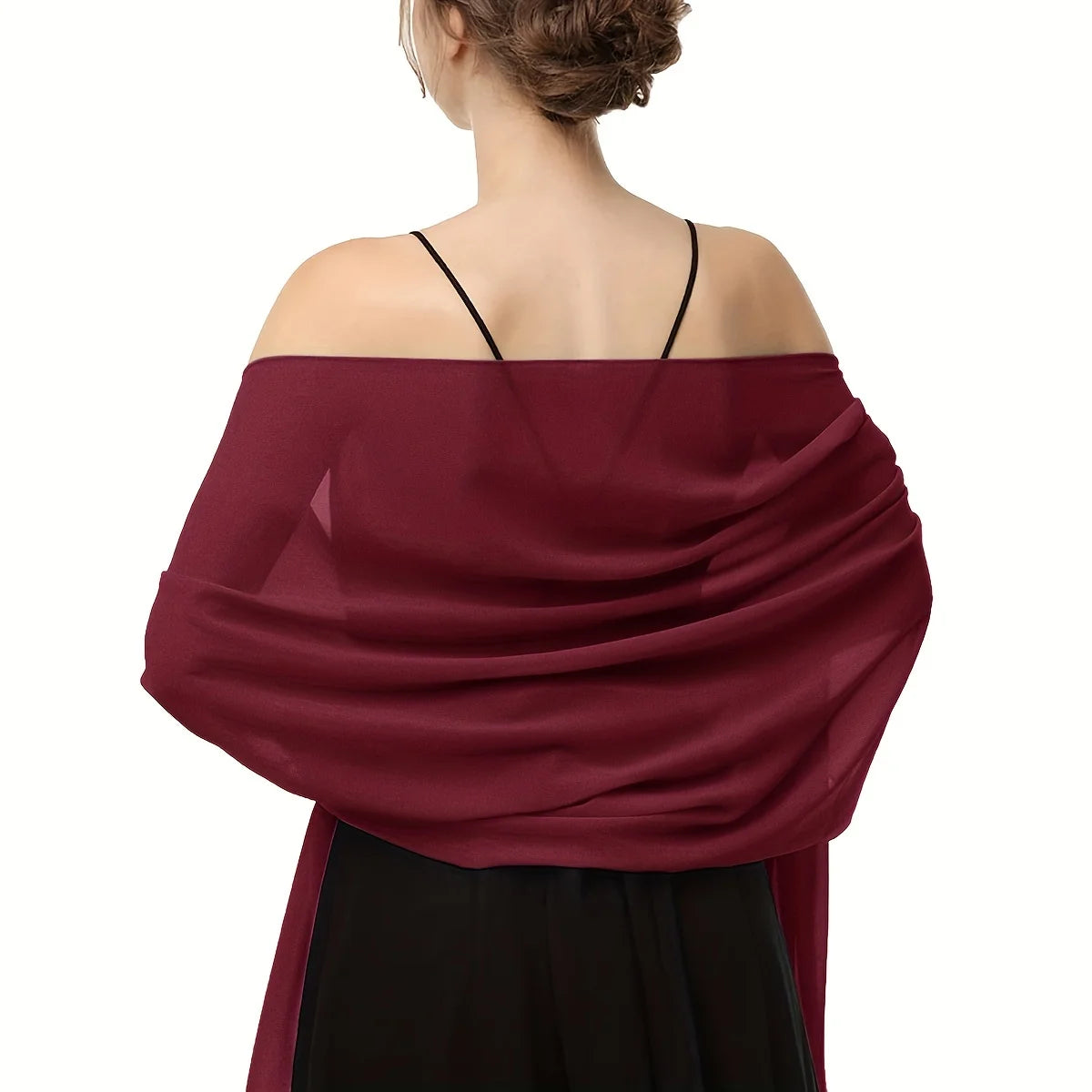 Elegant Bubble Chiffon Shawl Hijab Women Lightweight Shawl and Wrap Female Foulard Perfect for Casual Outings and Evening Events