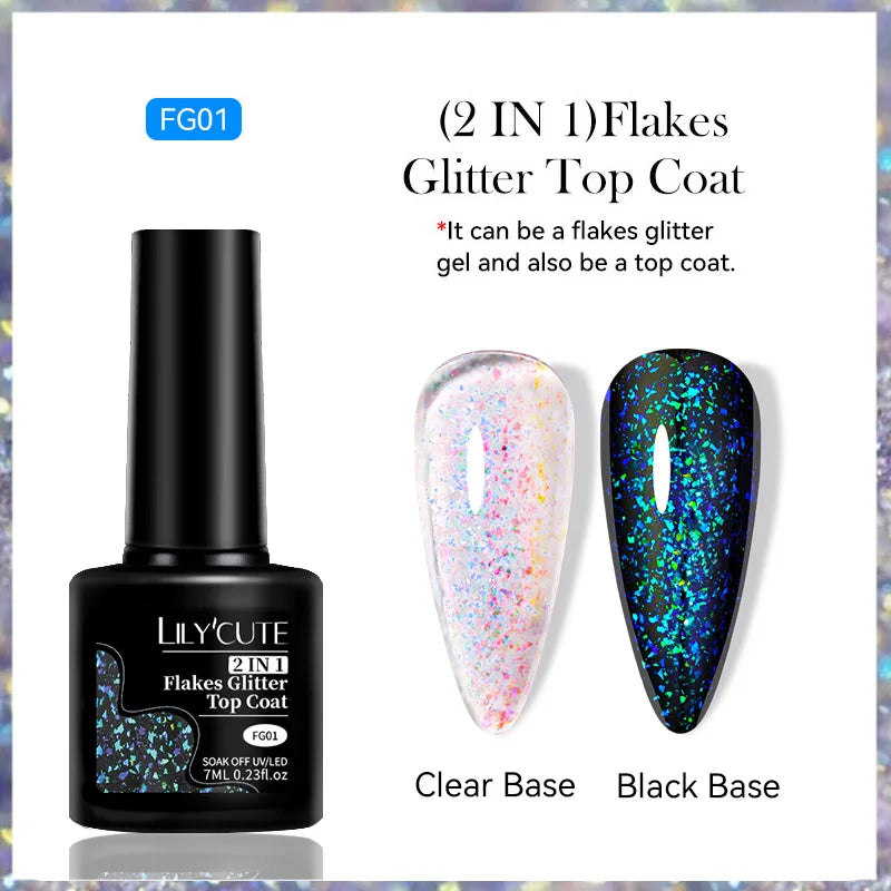 LILYCUTE 7ml Peel-Off Base Gel Nail Polish – Clear UV Gel