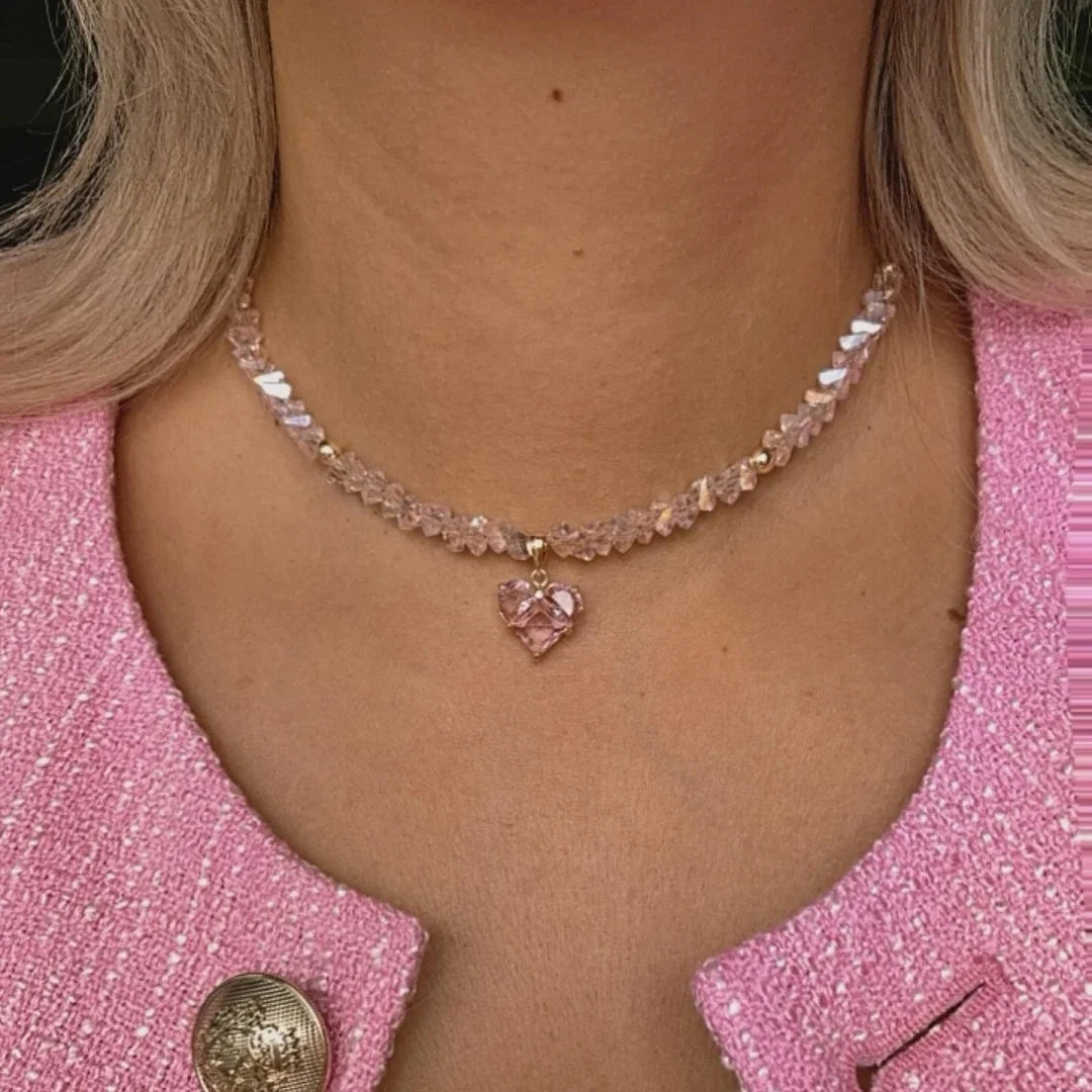 Fashion Vintage Sexy Zircon Heart Pendant Necklace For Women