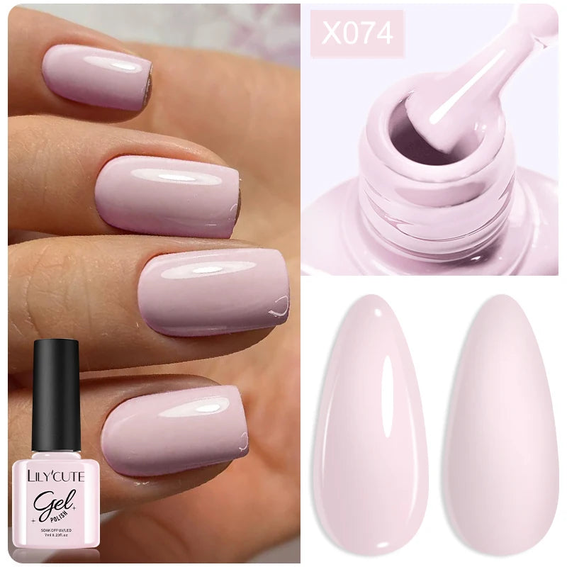 LILYCUTE 7ml Peel-Off Base Gel Nail Polish – Clear UV Gel