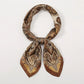 Square Silk Scarf With Horse Print For Women, Luxury Design, 70x70cm, Soft Satin Headband, Office Scarf, Hijab Gift