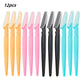 40/30/12/10 Pcs Random Color Set Multipurpose Eyebrow Razor Tools And Facial Razor With Precision Cover,Safety