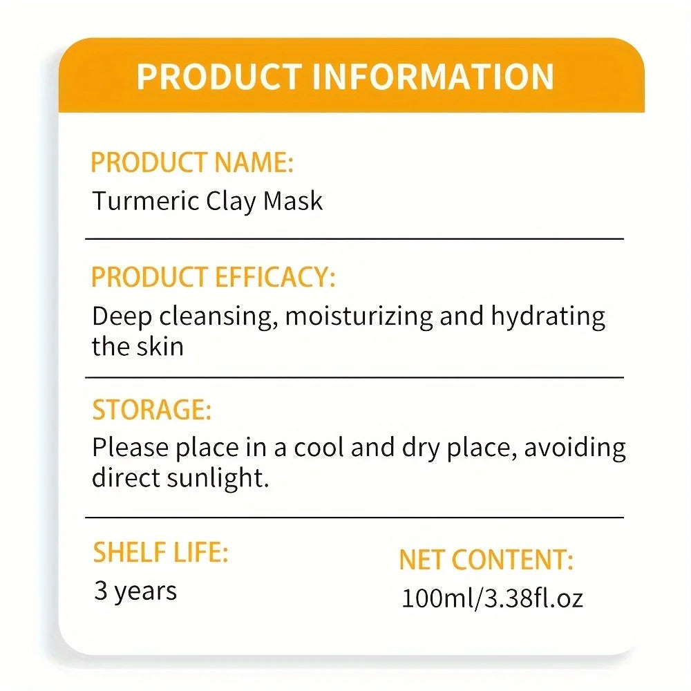 Turmeric Clay Mask – Deep Cleansing & Brightening Facial Treatment