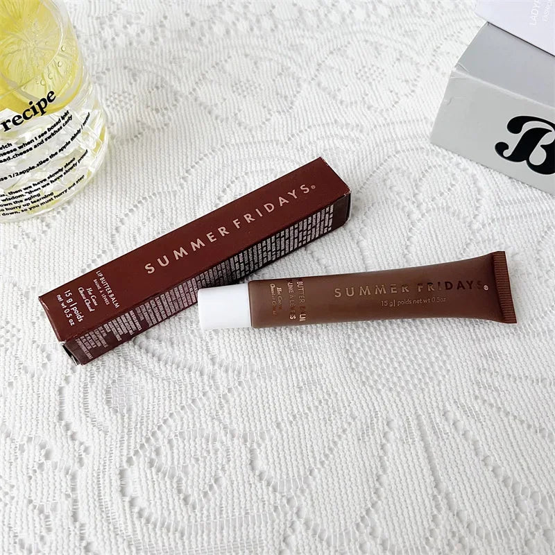 Summer Fridays Iced Coffee Lip Balm Mini Lip Gloss Set New Moisturizing Transparent Smooth Soft Tube Mirror Lipstick Lip Makeup