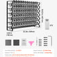 SucceBuy Spice Rack Organizer for Cabinet with 36/72 Empty Spice Jars Lids Spice Labels and Funnel Complete Seasoning Organizer
