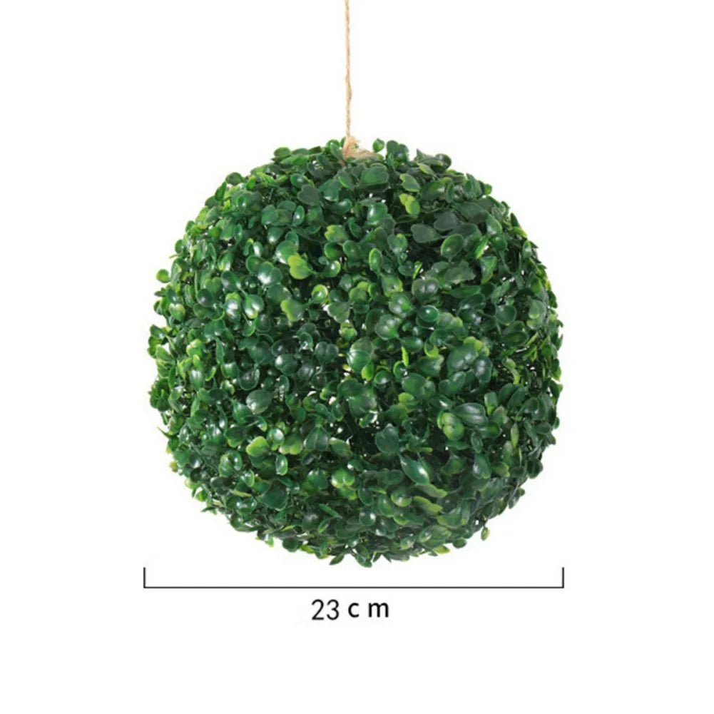 Eco-friendly Artificial Plant Ball Realistic Appearance Long-lasting Durability Indoor Or Outdoor Artificial Grass Dome Balls 18
