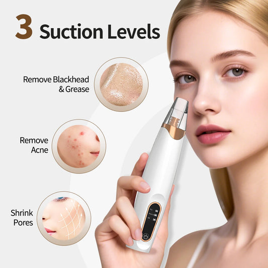 USB Rechargeable Electric Blackhead Remover Vacuum Face Pore Cleaner Whiteheads Black Spots Pimple Acne Extractor Skin Care Set