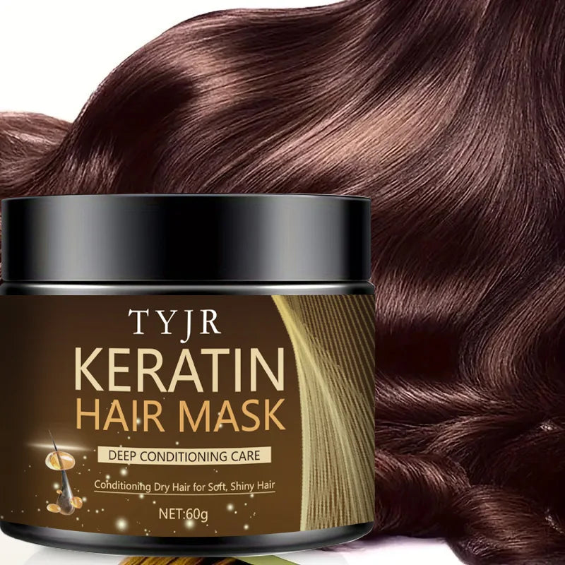 Keratin Hair Mask – Professional Deep Repair (60g Travel Size)