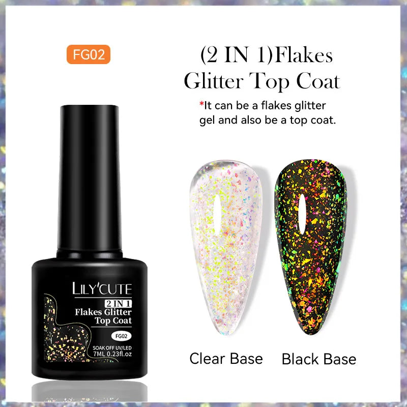 LILYCUTE 7ml Peel-Off Base Gel Nail Polish – Clear UV Gel