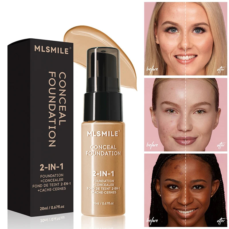 Oil-Control Matte BB Cream & Foundation – Full Coverage, Waterproof