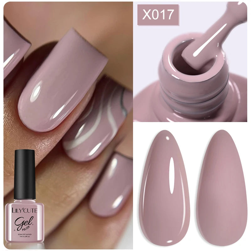 LILYCUTE 7ml Peel-Off Base Gel Nail Polish – Clear UV Gel