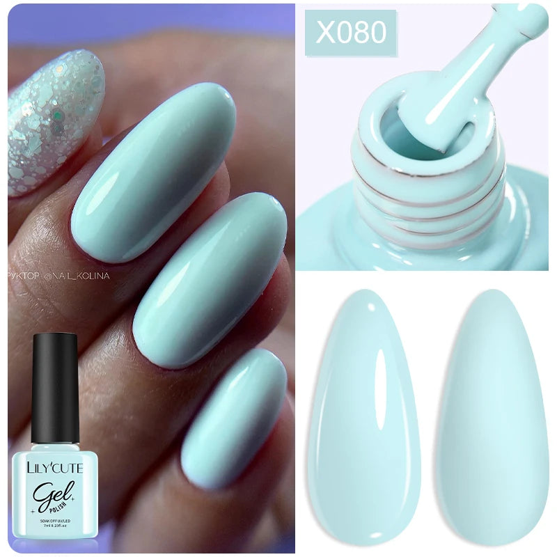 LILYCUTE 7ml Peel-Off Base Gel Nail Polish – Clear UV Gel