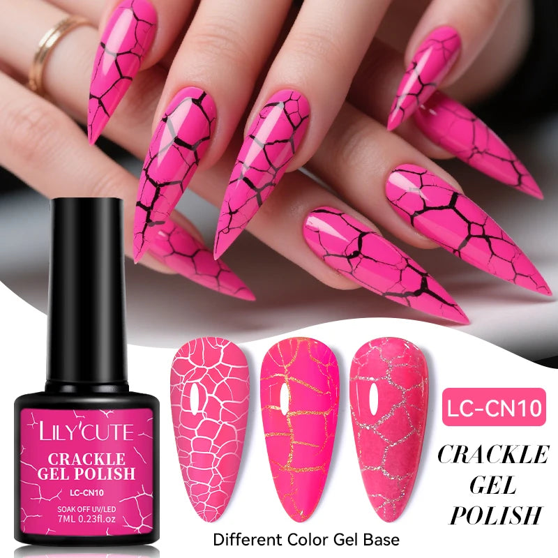LILYCUTE 7ml Peel-Off Base Gel Nail Polish – Clear UV Gel