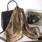 Square Silk Scarf With Horse Print For Women, Luxury Design, 70x70cm, Soft Satin Headband, Office Scarf, Hijab Gift