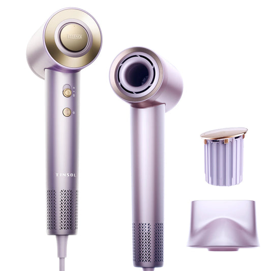 Tinsol Hair Dryer, 500 Million Plasma Professional, 130000RPM High Speed Brushless Motor Blow Dryer Fragrance  Home Travel
