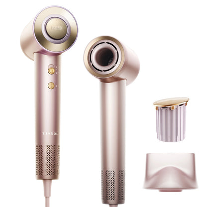 Tinsol Hair Dryer, 500 Million Plasma Professional, 130000RPM High Speed Brushless Motor Blow Dryer Fragrance  Home Travel