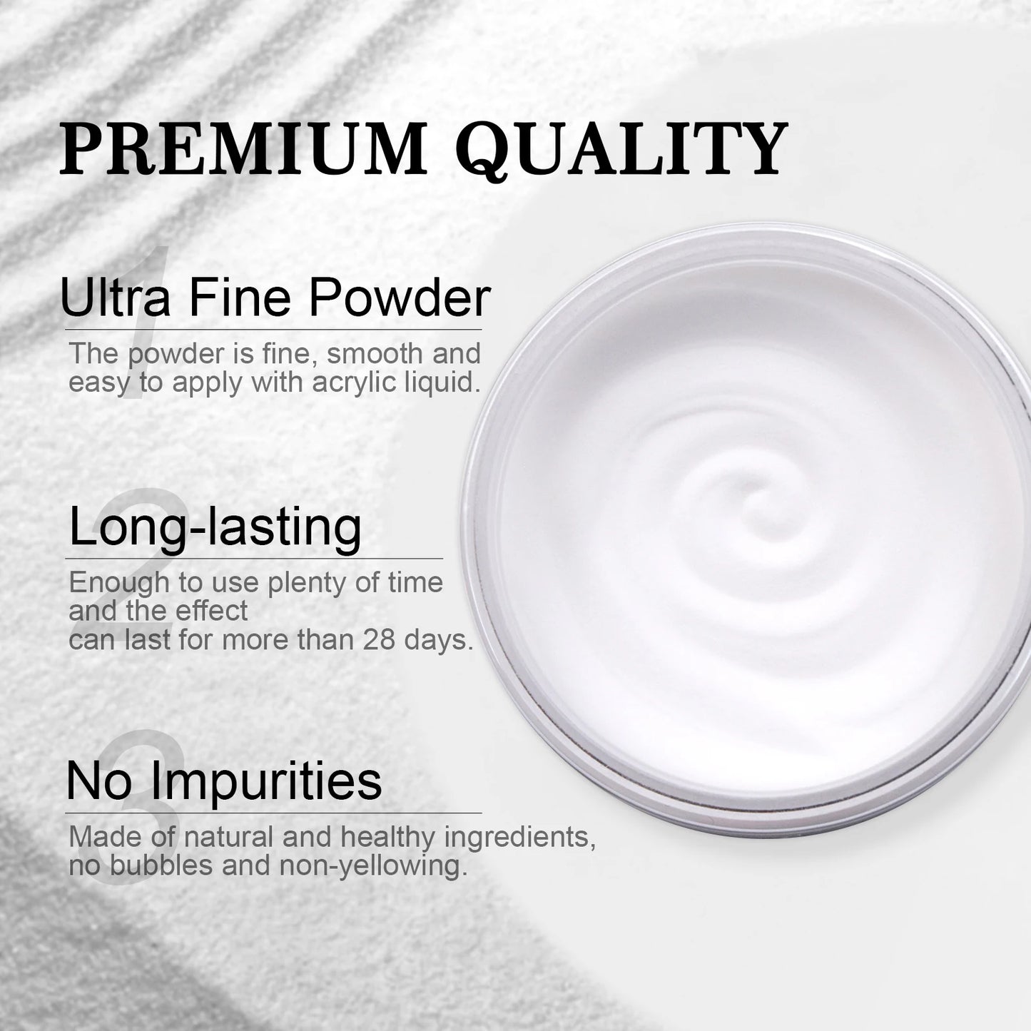 SAVILAND 150g Clear Acrylic Powder Large Capacity Acrylic Nail Powder Long Lasting Nail Art Design Decoration Nail Carving