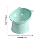 Tilted Cat Food Bowl Elevated Cat Bowl Ergonomic Raised Cat Food Bowl Anti Vomiting Tall Dog Bowl Non Slip for Flat- Faced Cats