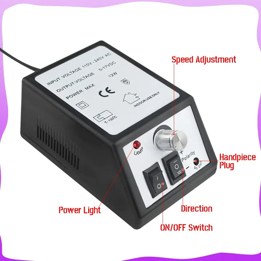 Electric Nail Drill Machine - Nail Sander Gel Cuticle Remove Professional Manicure Drill Machine Set