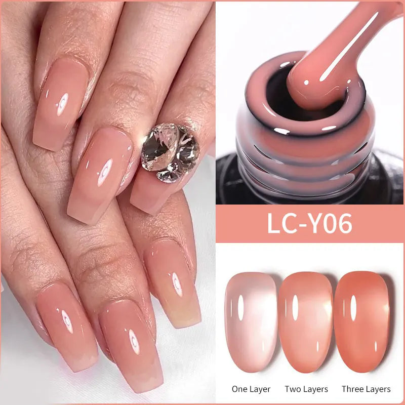 LILYCUTE 7ml Peel-Off Base Gel Nail Polish – Clear UV Gel