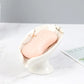 1PC Ceramic Leay Shower Soap Holder Bathroom and kitchen  Supplies Leaf Shape Box Water Guide Hole Dish Storage Plate