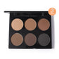 6 Colors Highlighter Contour Palette Makeup 3D Bronzer Matte Contour Palette Face Bronzer Professional Highlight Contour Palette