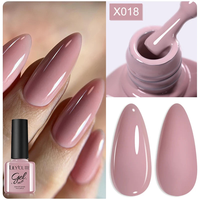 LILYCUTE 7ml Peel-Off Base Gel Nail Polish – Clear UV Gel