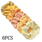 6pcs/lot Hair Scrunchies Bands Scrunchy Ties Ropes Ponytail Holder for Women or Girls Accessories Satin Headwear Solid 100 Color