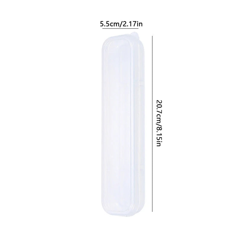 Makeup Brush Organizer Transparent With Cover Eyebrow Pencil Boxes Portable Women Cosmetic Storage Organizer Makeup Tools