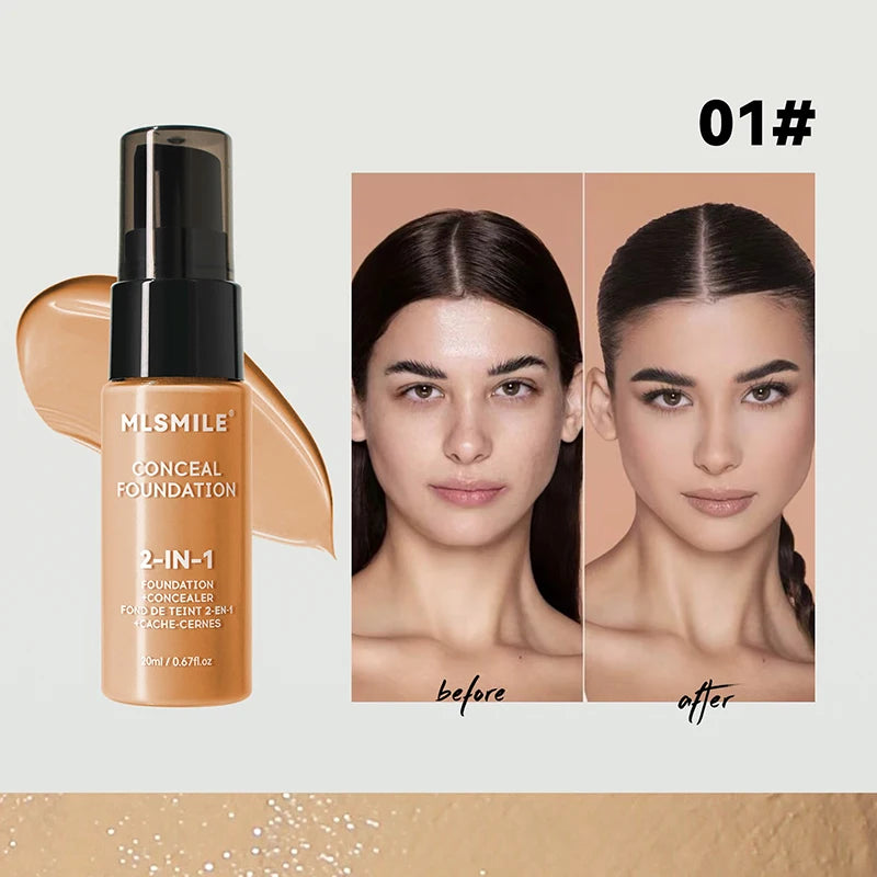 Oil-Control Matte BB Cream & Foundation – Full Coverage, Waterproof