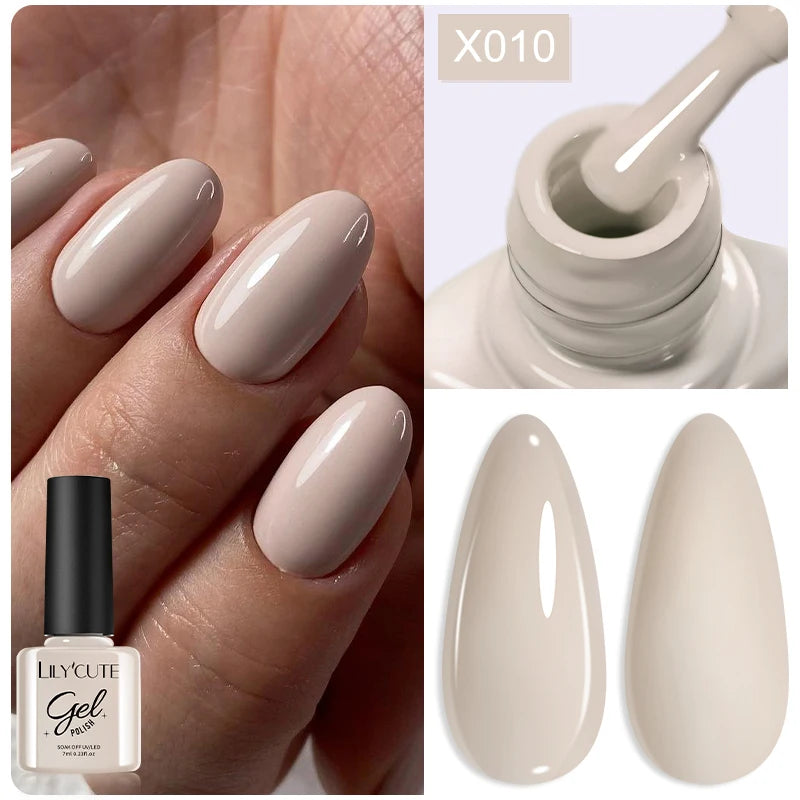 LILYCUTE 7ml Peel-Off Base Gel Nail Polish – Clear UV Gel