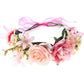 New Fashion Imitated Pearl Crowns Girls Bridal Wedding Headband Floral Flower Headband for Girls Adult Bohemian Hair accessories