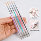 5PCS Nail Art Brush & Dotting Tool Set – Striping, Liner & Rhinestone Picker