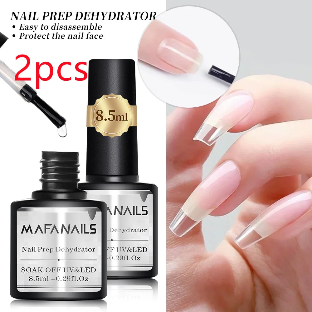 2PCS 8.5ml Base & Top Coat Gel Nail Polish Set