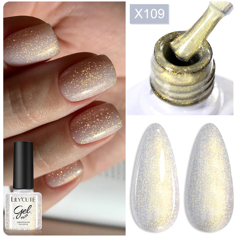 LILYCUTE 7ml Peel-Off Base Gel Nail Polish – Clear UV Gel